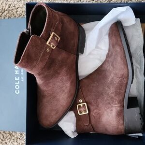 Cole Haan INDIANA Waterproof Suede Boots SIZE 9 NWT